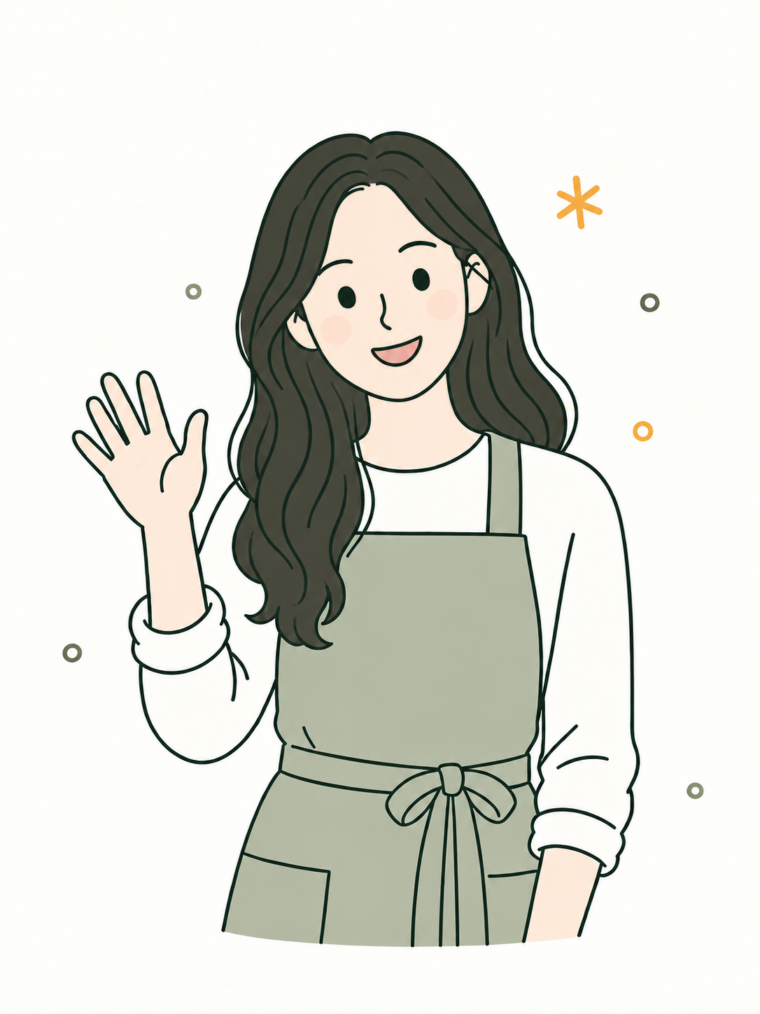 Rita Zhao, JoeyClub creator and early childhood educator, waving